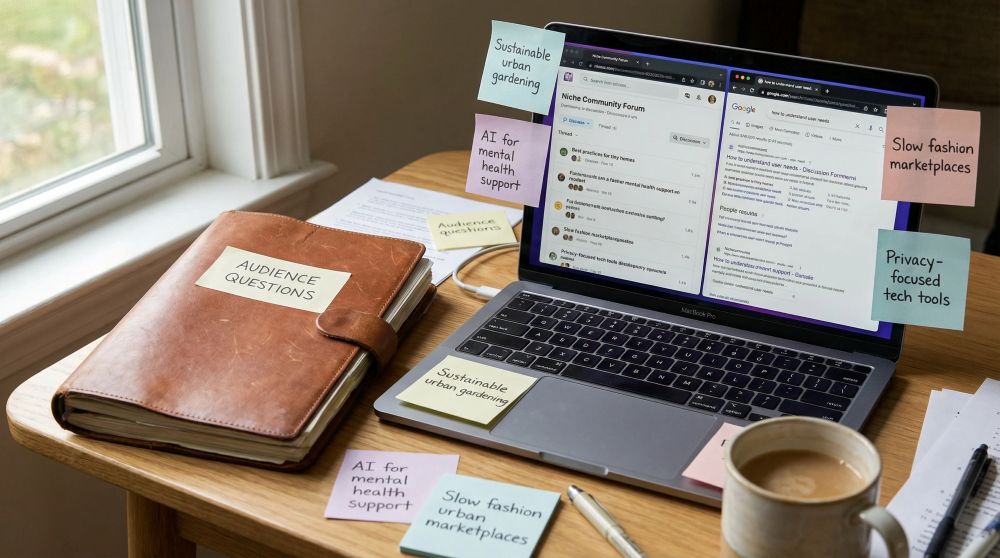 Identifying viable niche segments by listening to real audience conversation