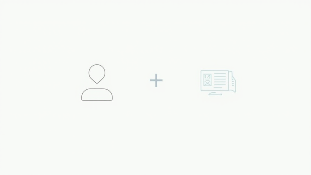An illustrated graphic showing a link chain and a disclaimer symbol with a web page background.