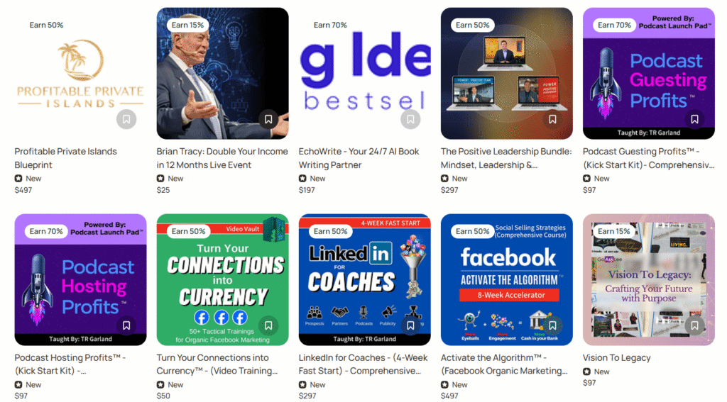 Screenshot inside OfferLab Showing Prices of some of the products
