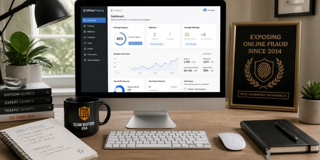 Long-term affiliate marketing and website building workspace setup