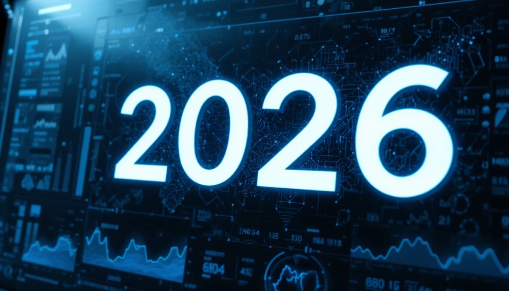 Affiliate marketing trends for 2026 illustrated with digital analytics and AI elements.