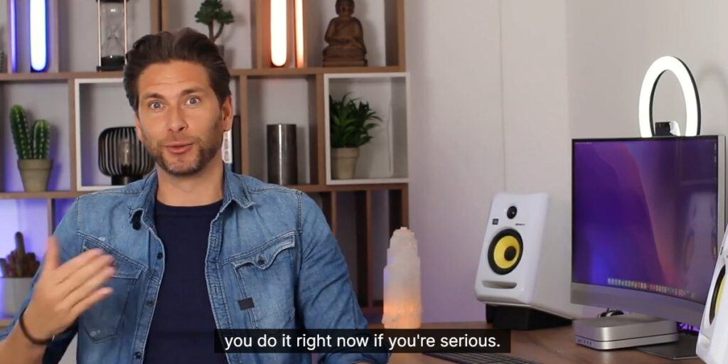 Stuart Ross speaking in Modern Wealthy video with persuasive high-pressure messaging