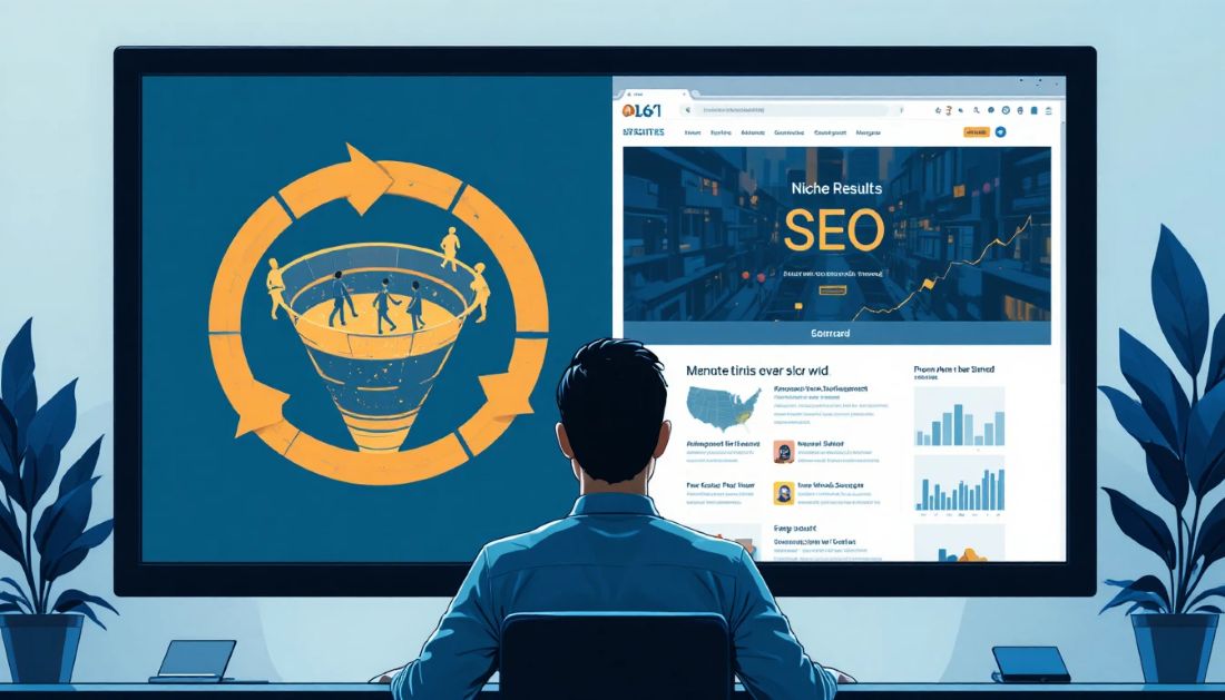 Online entrepreneur choosing between promoting a closed-loop mentorship system and building an independent niche website they own.