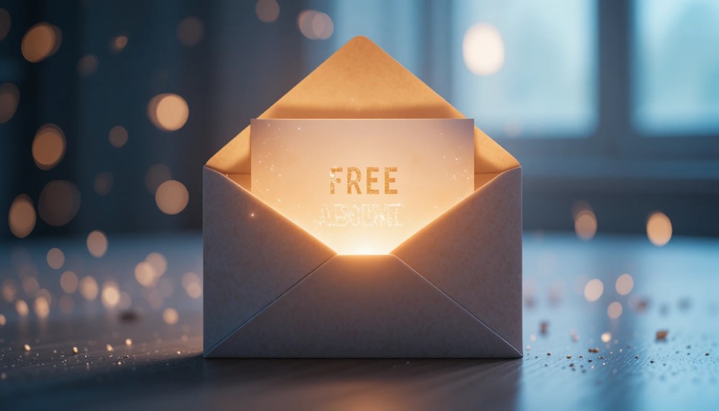 Illustration representing offering a free digital resource to website visitors.