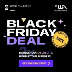 Wealthy Affiliate Black Friday Deal 2025