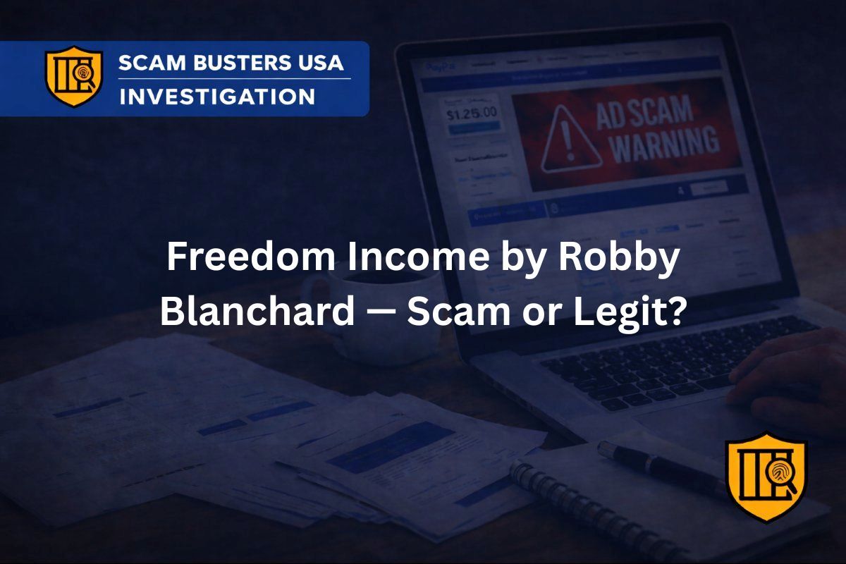 Freedom Income by Robby Blanchard — Scam or Legit?