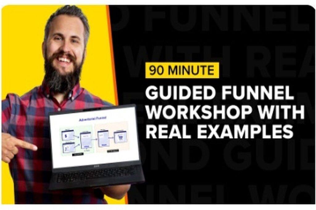 Spark by ClickBank guided funnel workshop showing real affiliate funnel examples for beginners